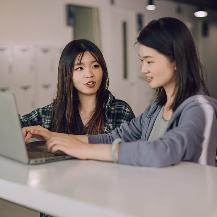 Coworkers on computers